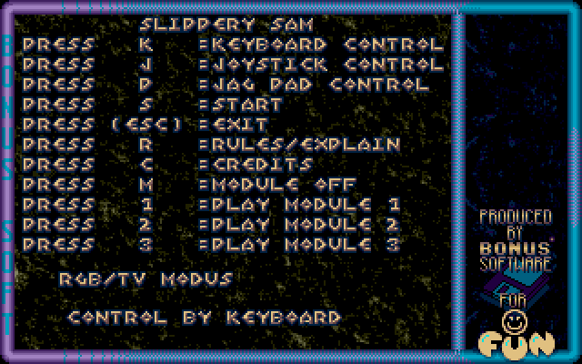 Slippery Sam [Falcon030] atari screenshot